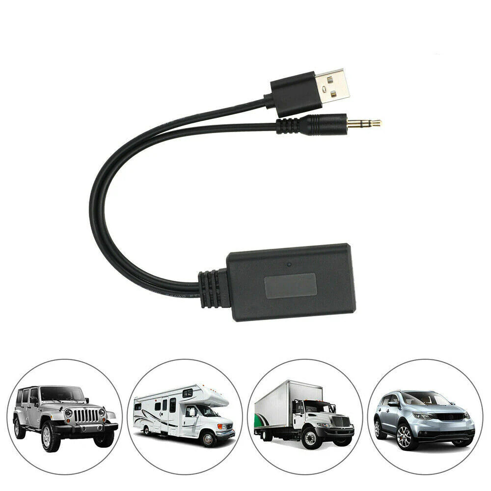 2 in 1 USB Bluetooth 5.0 Transmitter Receiver Adapter Wireless for PC Car Kit